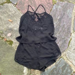 *SOLD* Sheer Black Victoria’s Secret Lingerie Set
